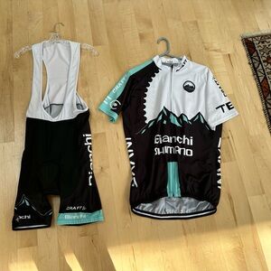 Polo , adidas , Kuhl etc size are Large and XL sometimes XXL if ciclist stuff